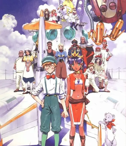 Cover image for Nadia: The Secret of Blue Water (Fushigi no Umi no Nadia; ふしぎの海のナディア; Nadia - Il mistero della pietra azzurra; Nadia, le secret de l'eau bleue; Nadia: Tajemnica Błękitnego Kamienia; الماسة الزرقاء)