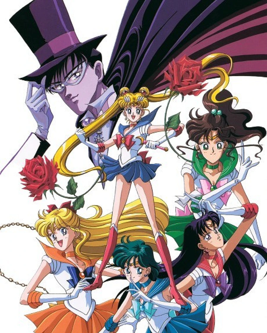 Cover image for Sailor Moon (Bishoujo Senshi Sailor Moon; 美少女戦士セーラームーン; Pretty Soldier Sailor Moon; Czarodziejka z Księżyca; Navegante da Lua; Sailor Moon - Das Mädchen mit den Zauberkräften)