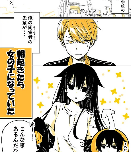 Mendokusagari Danshi Koukousei ga Asa Okitara Onnanoko ni Natteita Hanashi