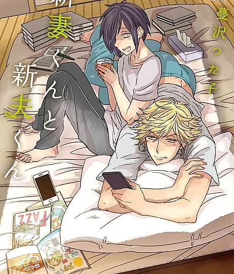 Cover image for Satoshi and Kakeru (Niizuma-kun to Arao-kun; 新妻くんと新夫く?; Niiduma-kun to Arao-kun; นีสึมะคุงกับอาราโอะคุง; 新妻君與新夫君)