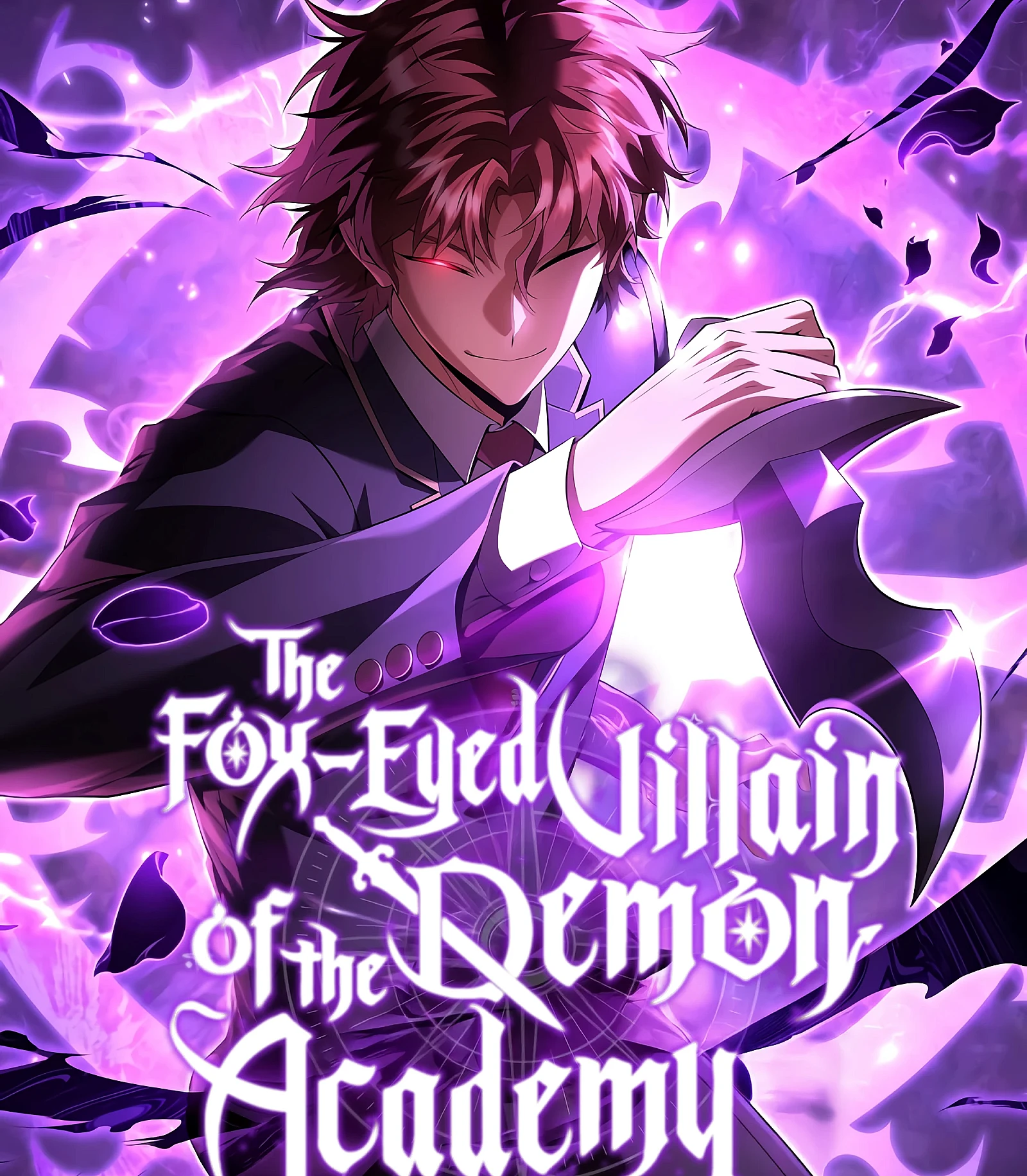 Cover image for The Fox-Eyed Villain of the Demon Academy (마계 아카데미의 실눈 악역; The Narrow-Eyed Villain of the Demon Academy; Phản Diện Mắt Cáo Của Học Viện Quỷ Giới)