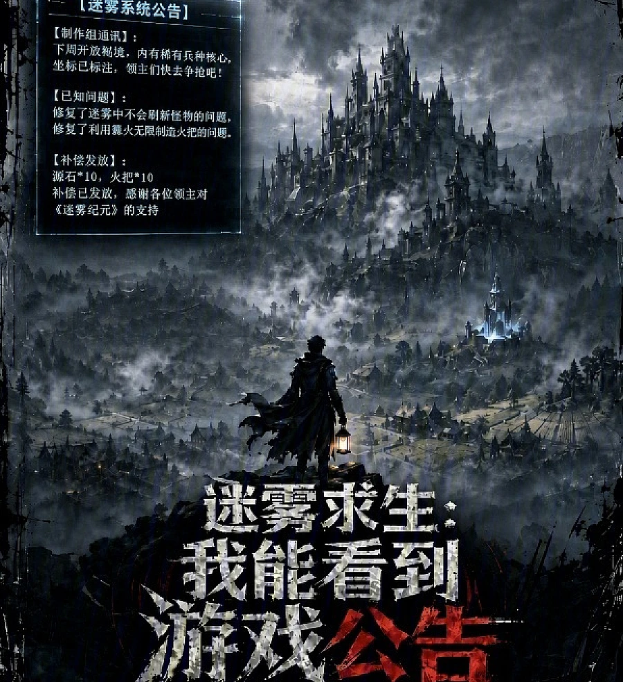 Cover image for Mist Survival: I Can See the Game Announcement (迷雾求生：我能看到游戏公告)
