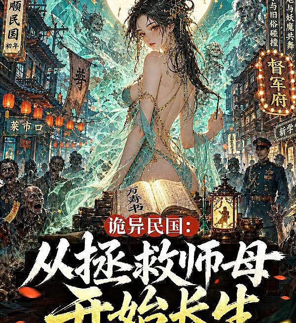 Cover image for The Strange Republic of China: Immortal Life Begins by Saving the Master’s Wife (A Estranha República da China: A Vida Imortal Começa Salvando a Esposa do Mestre; Странная Китайская Республика: Бессмертие начинается со спасения жены учителя; Kỳ Quốc Dân Quốc Kỳ Lạ: Trường Sinh Bắt Đầu Từ Việc Cứu Sư Mẫu; Republik Aneh Tiongkok: Kehidupan Abadi Dimulai dengan Menyelamatkan Istri Guru; La Extraña República de China: La Vida Inmortal Comienza Salvando a la Esposa del Maestro; Guǐyì Mínguó: Cóng Zhěngjiù Shīmǔ Kāishǐ Chángshēng; 诡异民国：从拯救师母开始长生)
