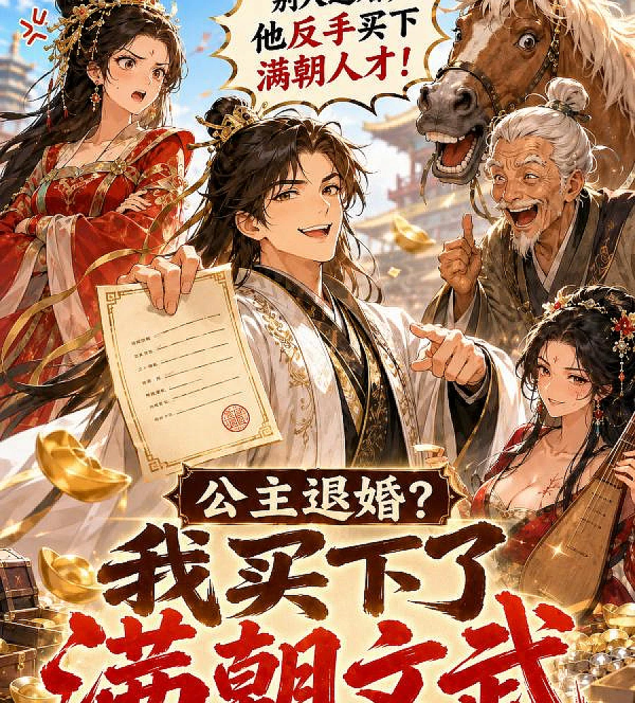 Cover image for The Princess's Rejection: I Acquired the Entire Court of Scholars (公主退婚？我买下了满朝文?)