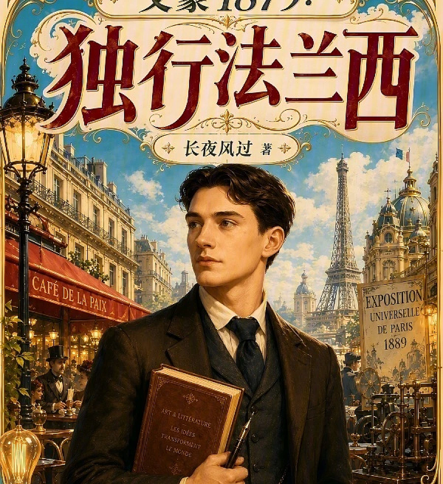 Cover image for Literary Giants 1879: Walking Alone in France (Gênios Literários de 1879: Caminhando Sozinho na França; Литературные гиганты 1879: Одинокий путь по Франции; Văn Hào 1879: Độc Hành Nước Pháp; Sastrawan Agung 1879: Berjalan Sendiri di Prancis; Gigantes Literarios 1879: Caminando Solo en Francia; Wenhao 1879: Duxing Falanxi; 文豪1879：独行法兰西)