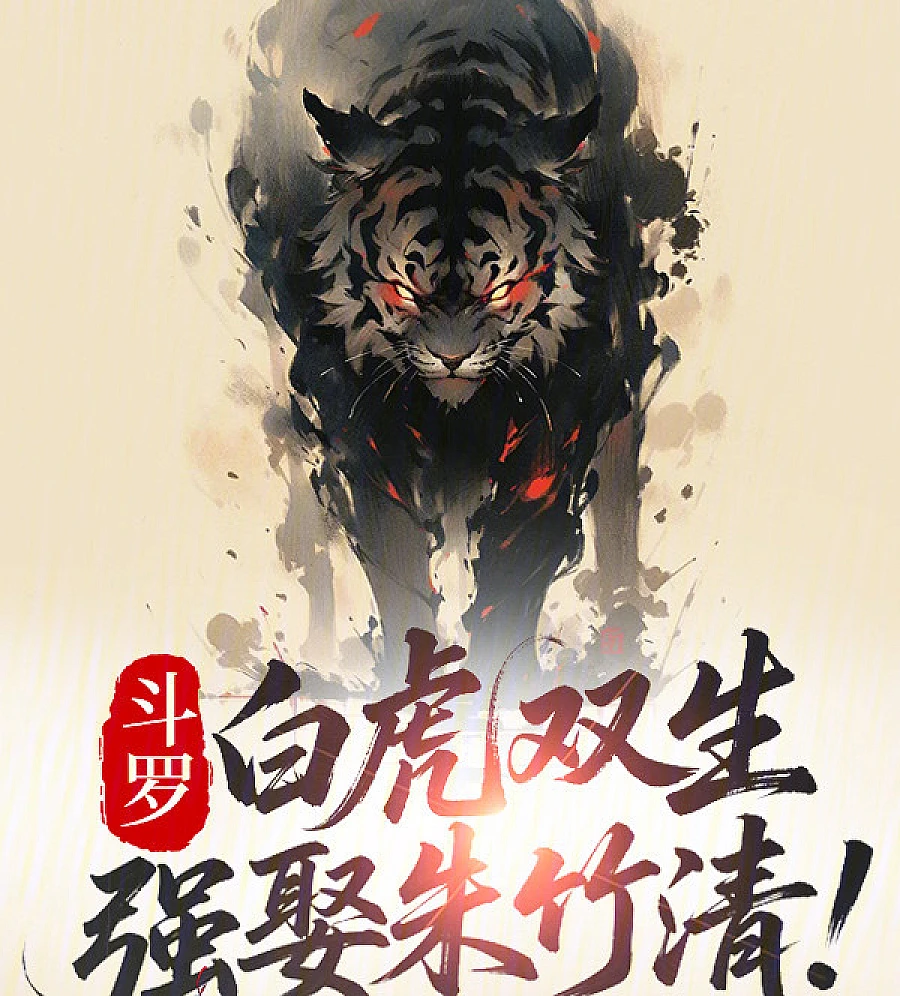 Cover image for Douluo: The White Tiger Twins Forcefully Marry Zhu Zhuqing! (斗罗：白虎双生，强娶朱竹清！)