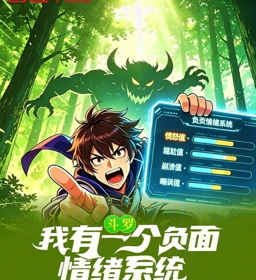 Cover image for Douluo: I Have a Negative Emotion System (斗罗：我有一个负面情绪系统)