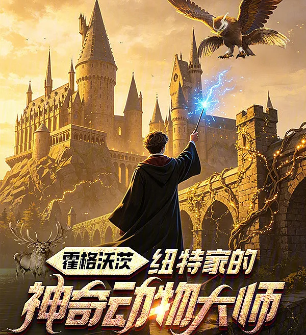 Cover image for Hogwarts: Newt's Master of Magical Beasts (Hogwarts: O Mestre de Criaturas Mágicas de Newt; Хогвартс: Мастер магических существ Ньюта; Hogwarts: Bậc Thầy Sinh Vật Huyền Bí Của Newt; Hogwarts: Master Hewan Ajaib Milik Newt; Hogwarts: El Maestro de Bestias Mágicas de Newt; Huo格沃茨：纽特家的神奇动物大师 (Huògéwòcí: Niǔtè jiā de shénqí dòngwù dàshī); 霍格沃茨：纽特家的神奇动物大师)