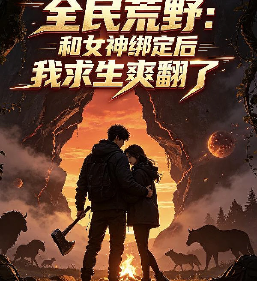 Cover image for Everyone's Wilderness: Bound to the Goddess, Survival Never Felt So Good (全民荒野：和女神绑定后我求生爽翻了)
