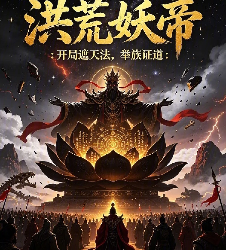 Cover image for The Primordial Demon Emperor: Initializing the Overlord Technique, Elevating the Clan? (洪荒妖帝：开局遮天法，举族证?)