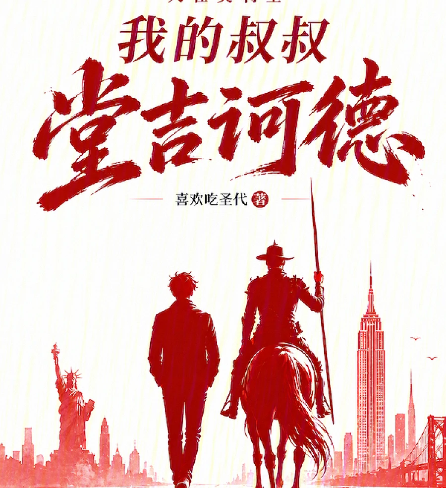 Cover image for My Uncle Don Quixote in America (人在美利坚：我的叔叔堂吉诃德)