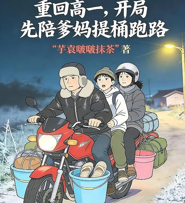 Cover image for Back to Freshman Year, I Started Running with My Parents Carrying Buckets (De Volta ao Primeiro Ano do Ensino Médio, Comecei a Correr com Meus Pais Carregando Baldes; Возвращение в первый класс старшей школы: я сбегаю с родителями, неся вёдра; Về Lớp 10, Tôi Chạy Trốn Cùng Bố Mẹ Xách Xô; Kembali ke Kelas 1 SMA, Aku Lari Bawa Ember Bersama Orang Tua; El Regreso a Primer Año de Secundaria: Empecé Corriendo con Mis Padres con Cubos; Chong Hui Gao Yi, Kai Ju Xian Pei Die Ma Ti Tong Pao Lu; 重回高一，开局先陪爹妈提桶跑路)