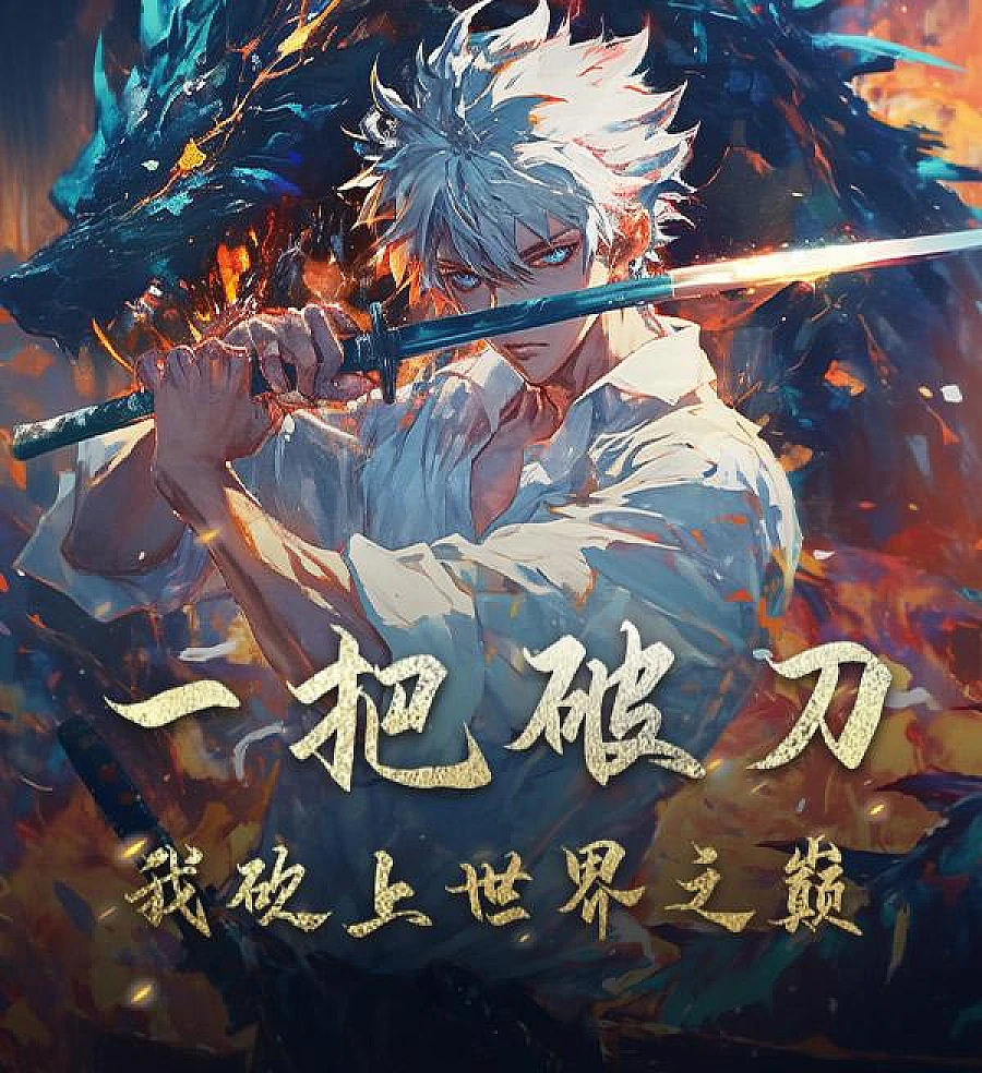 Cover image for With a Broken Blade, I Cut My Way to the Pinnacle of the World (Com uma lâmina quebrada, eu corto até o topo do mundo; С сломанным мечом я прорубаю путь к вершине мира; Với Một Thanh Đao Gãy, Ta Chém Đến Đỉnh Cao Thế Giới; Dengan Pedang Rusak, Aku Menebas Hingga Puncak Dunia; Con una espada rota, corto hasta la cima del mundo; Yī Bǎ Pò Dāo, Wǒ Kǎn Shàng Shìjiè Zhī Diān; 一把破刀，我砍上世界之巅)