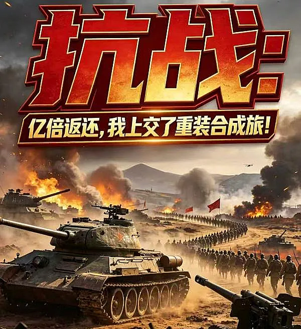 Cover image for Billion-Fold Return: I Handed Over a Heavy Combined Arms Brigade (Guerra Antijaponesa: Retorno Bilionário, Entreguei uma Brigada Combinada Pesada; Война с Японией: Миллиардный возврат, я сдал тяжёлую комбинированную бригаду; Kháng Chiến: Hoàn Trả Gấp Tỷ Lần, Tôi Nộp Lữ Đoàn Hợp Thành Hạng Nặng; Perang Melawan Jepang: Pengembalian Miliaran Lipat, Aku Menyerahkan Brigade Gabungan Berat; Guerra Antijaponesa: Devolución Mil Millones, Entregué una Brigada Combinada Pesada; Kàng Zhàn: Yì Bèi Fǎn Huán, Wǒ Shàng Jiāo Le Zhòng Zhuāng Hé Chéng Lǚ; 抗战：亿倍返还，我上交了重装合成旅！)