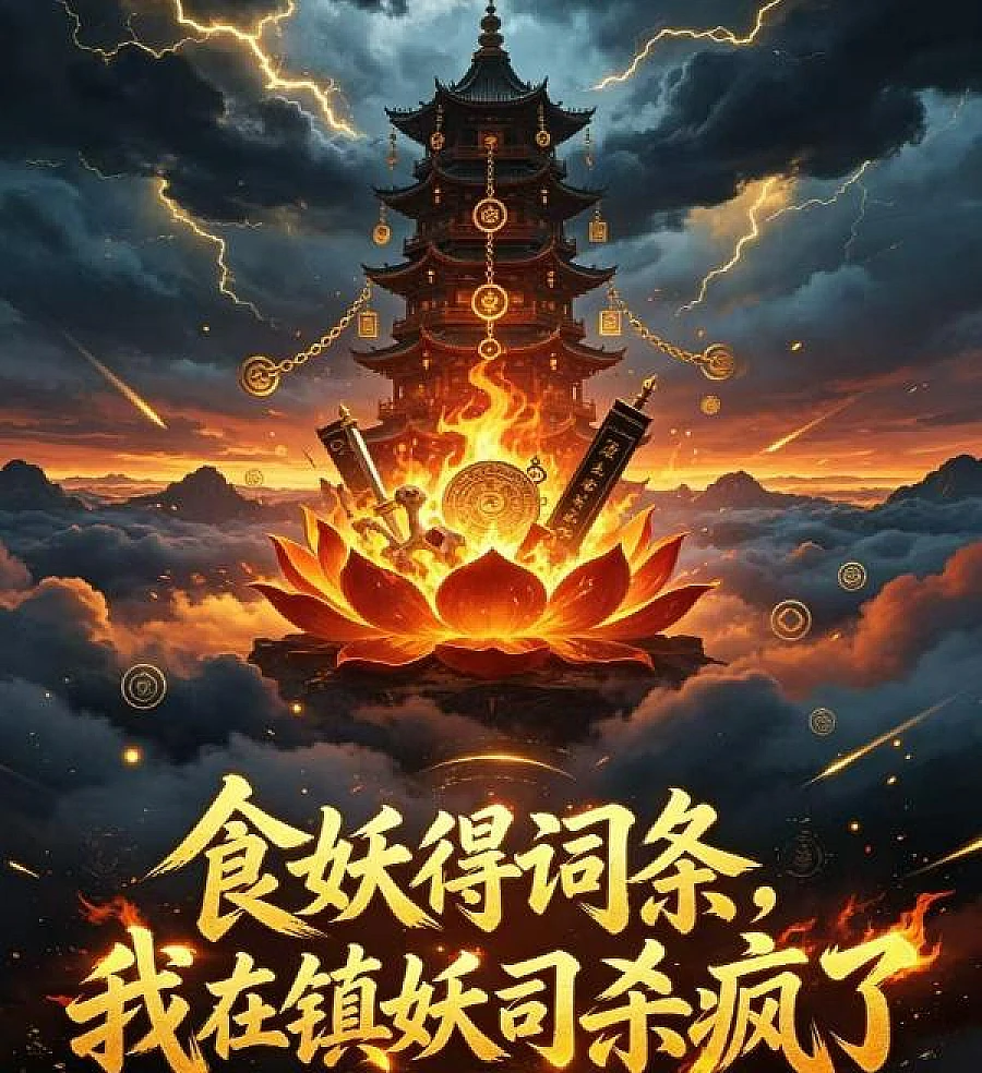 Cover image for Devouring Demons for Traits: Unleashing Carnage in the Demon Suppression Division (Devorando Demônios por Atributos: Dizimando na Divisão de Supressão Demoníaca; Пожирая демонов ради атрибутов: Безумная резня в Отделе подавления демонов; Nuốt Yêu Quái Nhận Thuộc Tính: Tung Hoành Tại Ty Trấn Yêu; Melahap Iblis demi Atribut: Mengamuk di Divisi Penekan Iblis; Devorando Demonios por Rasgos: Desatando la Matanza en la División de Supresión Demoníaca; Shí Yāo Dé Cítiáo, Wǒ Zài Zhèn Yāo Sī Shā Fēng Le; 食妖得词条，我在镇妖司杀疯了)