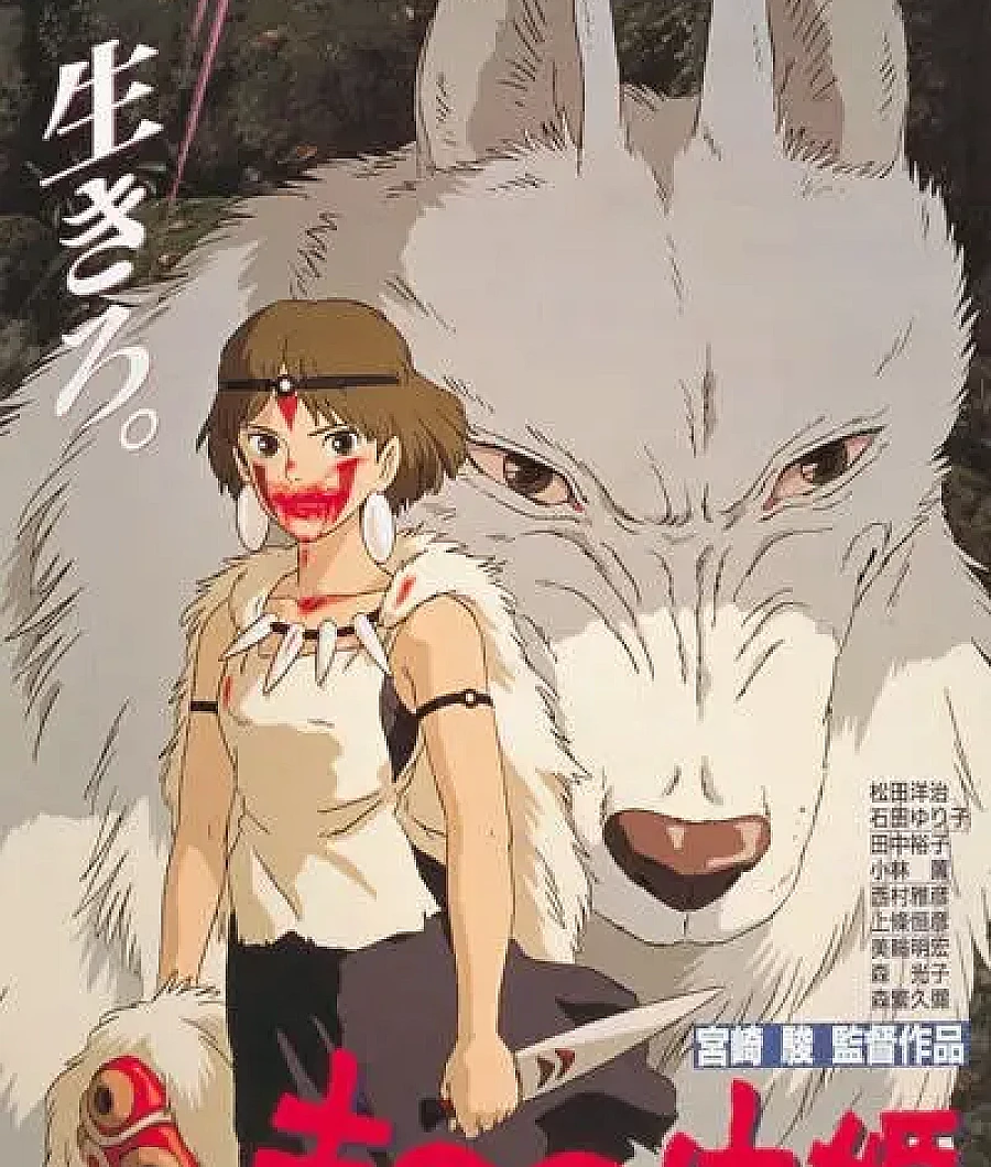 Cover image for Princess Mononoke (Princess Mononoke; もののけ姫; Mononoke Hime; Prinzessin Mononoke; La Princesa Mononoke; Princesse Mononoké)