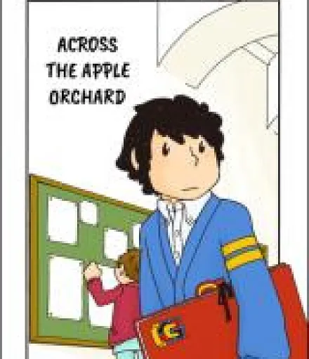 Cover image for Across the Apple Orchard (O caminho que leva ao pomar de maçãs; Дорога, ведущая к яблоневому саду; Con đường dẫn đến vườn táo; Jalan menuju kebun apel; El camino que lleva al manzanar; Ringo Batake ni Tsuzuku Michi de; りんご畑に続く道で)