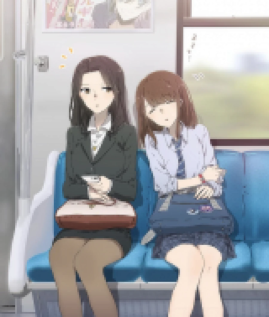 A Sleepy(?) JK Resting on an OL on the Train